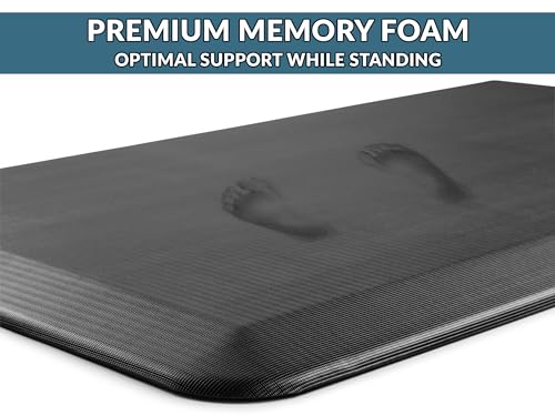 ComfiLife Anti Fatigue Floor Mat – 3/4 Inch Thick Perfect Kitchen Mat, Standing Desk Mat – Comfort at Home, Office, Garage – Durable – Stain ComfiLife