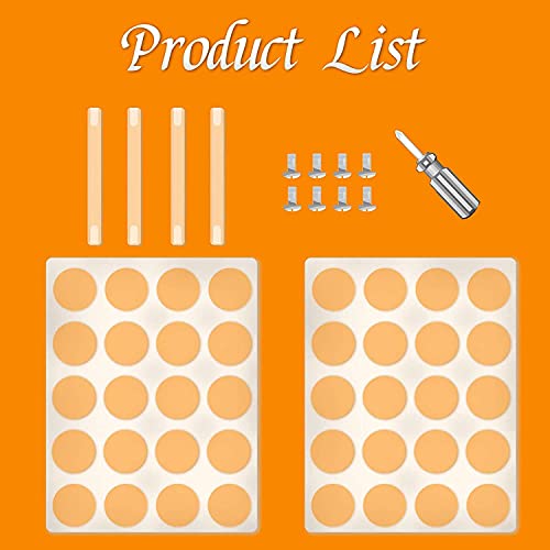 Vinyl Roll Storage 40-Holes Vinyl Storage Rack for Craft Room Vinyl Roll Holder for up to 40 Vinyl Rolls, Acrylic Material (2-Pack) volepet