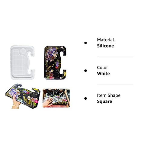 JEYUQAXY Steering Wheel Tray Resin Molds, DIY Resin Epoxy Casting Craft Car Table Mount Steering Wheel Tray Desk for Laptop & Food JEYUQAXY