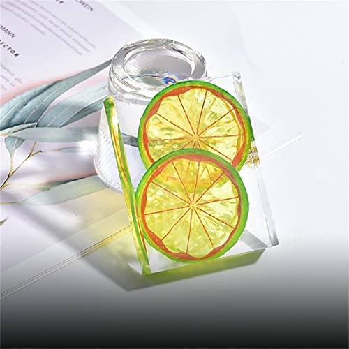 8PCS Resin Molds Silicone Kit,Epoxy Resin Casting Molds Square Pendant Molds,Epoxy Molds for Resin Jewelry, Paperweight, Diorama,Dried Flower Leaf, F FYJS