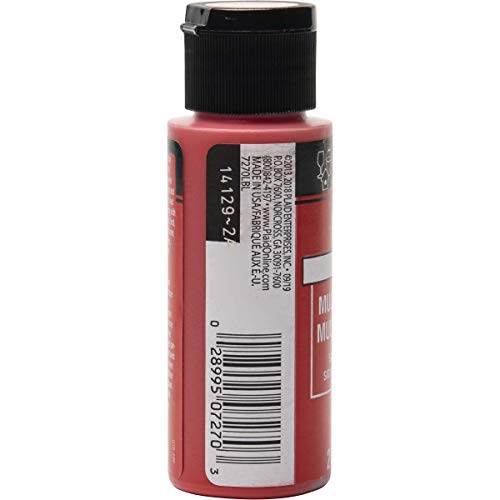 FolkArt Multi-Surface Satin Acrylic Paint, 2oz, Lipstick Red FolkArt