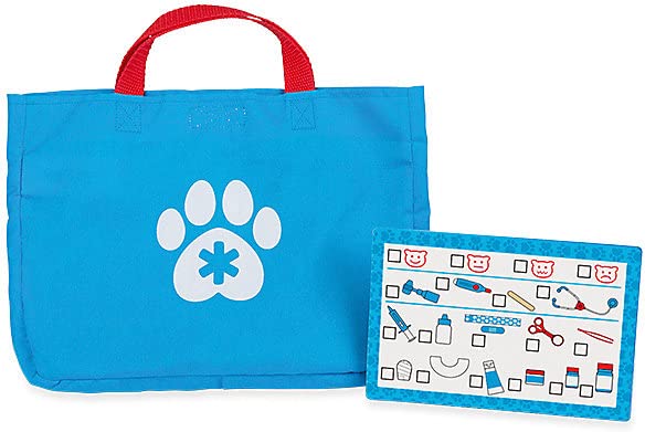 Melissa & Doug Examine and Treat Pet Vet Play Set (24 pcs) - Kids Veterinary Play Set, Veterinarian Kit For Kids, STEAM Toy, Pretend Play Doctor Set Melissa & Doug