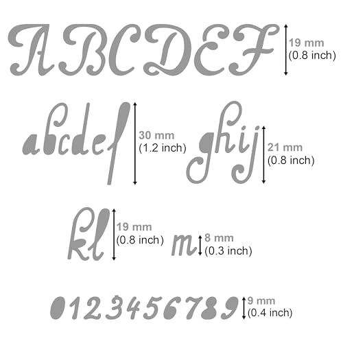 Aleks Melnyk #34.1 Pyrography Steel Stencil, Wood Burning 1 PCS Template, Metal Letters Journal Stencil for Engraving Wood and Pattern, Alphabet and - WoodArtSupply