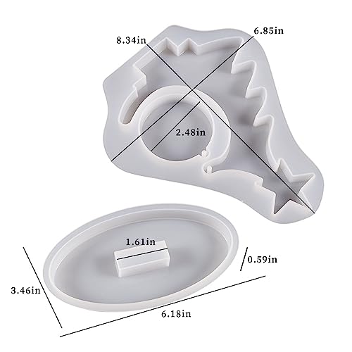 Large Silicone Mold, Photo Frame Resin Molds, Christmas Tree Shape Resin Molds for Epoxy Casting, Picture Frame Display Unique Crafts Making Resin Wehous