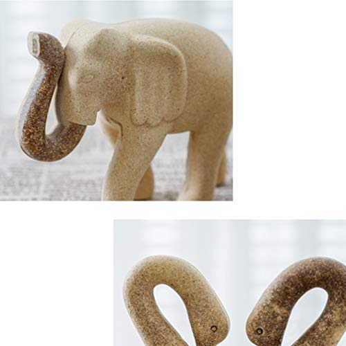 EXCEART Painting Wooden Elephant Figurine Unfinished Wood Elephant Toy Paintable Animal Crafts Developmental Toy DIY Arts Crafts Supplies for Kids EXCEART
