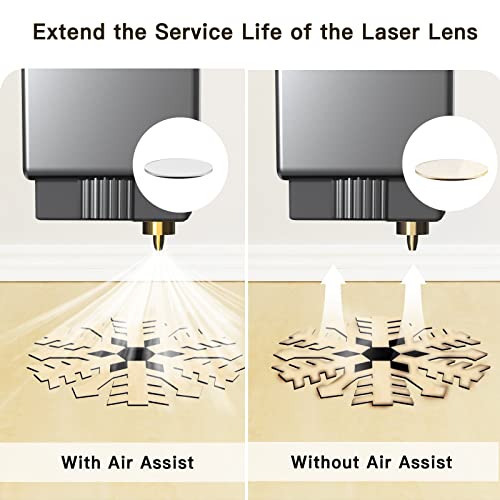 BROVR Air Assist, Air Pump for Most of Laser Cutter and Engraver,Air Assist Pump Kit with Adjustable 30L/Min,for CNC Cutting and Laser BROVR
