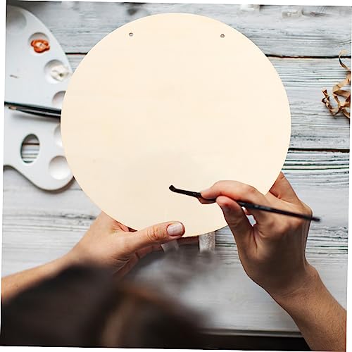 FUNOMOCYA 2 Sets DIY Door Hanging Sign Decorative Wood Plaque Unfinished Wood Crafts Blanks Hanging Wood Plaques for Crafts Blank Flags Wood Signs FUNOMOCYA