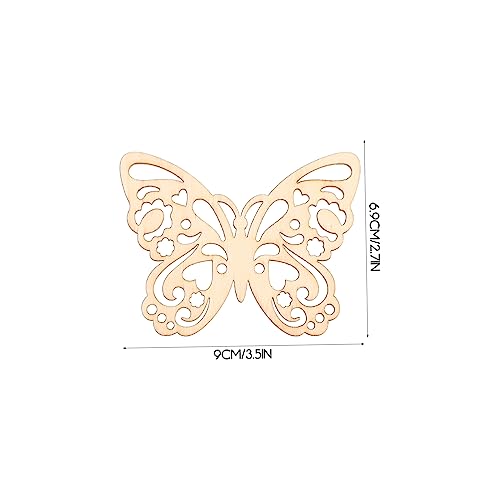 ABOOFAN 50 Sets Household Wood Crafts Party Supplies Spring Unfinished predrilled Listing Ornaments Wooden Pieces Spring Ornaments Christmas Tree ABOOFAN