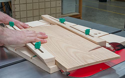 Microjig DV-360ZP750B1 Zeroplay 360-Degree Adjustable Versatile Accurate and Easy to Use Sled Kit compatible with T and U shaped Miter Bars MICRO JIG