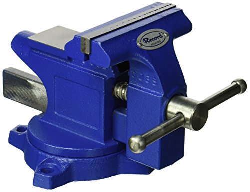IRWIN Tools Record Light Duty Workshop Vise, 4.5-Inch (4935507),Blue IRWIN