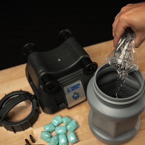 Frankford Arsenal Platinum Series Rotary Tumbler Lite with Clear Viewing Window and Leakproof Seal for Cleaning and Polishing During Reloading Frankford Arsenal