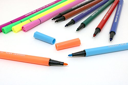 Sargent Art (SARAD) Sargent Art 22-1494 24 Bullet Fine Line Markers, Case, Detail Coloring Sargent Art