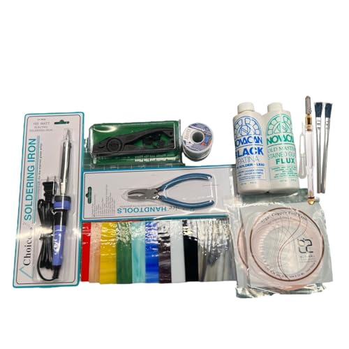 Stained Glass Start-Up Kit (10 Items) Sun and Moon Stained Glass