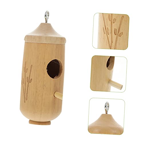 SUPVOX Hummingbird House Rustic Birdhouses Unfinished Birdhouses Outdoor Bird House Bird Breeder Outdoor Bird Aviary Small Outdoor Decoration Hanging SUPVOX