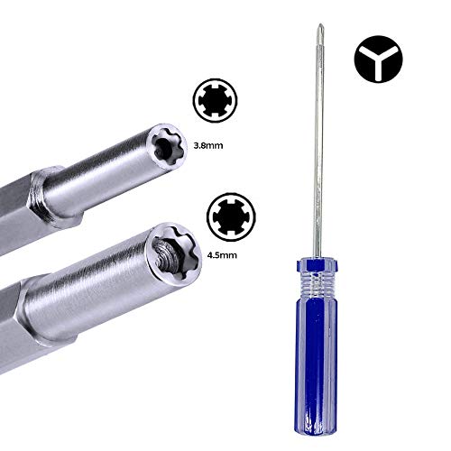 WEPUSEN Security Tri-wing Y Trigram Screwdriver 3.8mm 4.5mm Nut Bits for Nintendo NES SNES N64 Wii NDS, Gamecube, Gameboy Advance Sega Game Gear Tool WEPUSEN