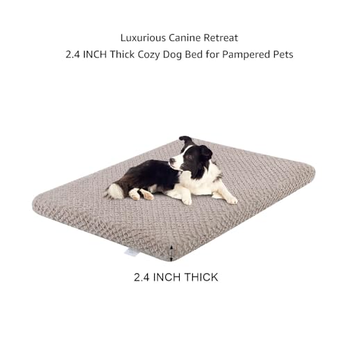 unipaws Dog Crate Furniture, Dog Kennel with Dog Bed and Removable Tray, Dog Cage for Medium Dogs from 25 to 39 pounds Dogs, 26 Inch Height Indoor unipaws