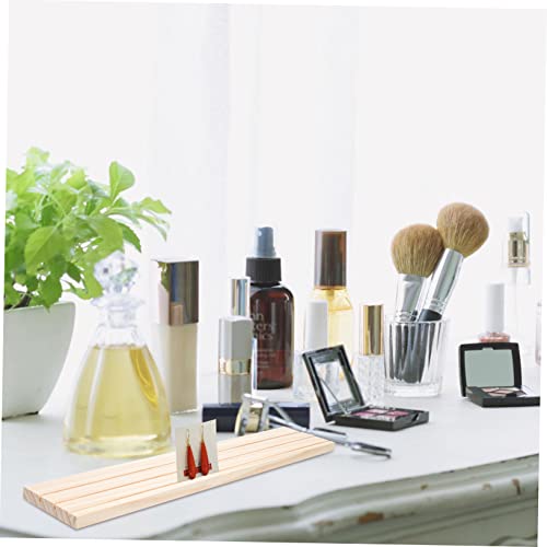 Holibanna jewelry display stand Bracelet Holder Shelves Wood Showcase Portable Earring Display Holder Merchandise Solid Organizer Unfinished Ring Holibanna