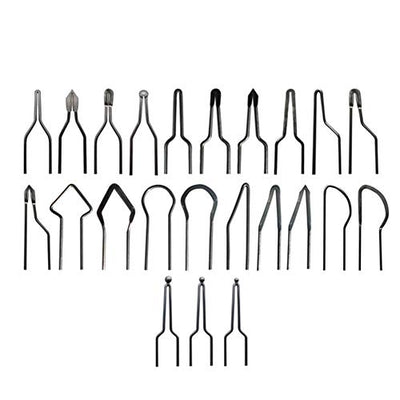 QOONESTL 23pcs Pyrography Wire Tips,Tips for Pyrography Machine, Replacement Wood Burning Tips,Portable Wood Burning Pyrographic Tip Kit