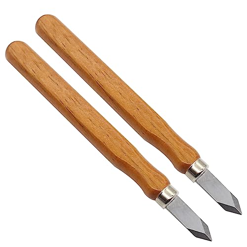 2Pack Woodworking Marking Knife with High Carbon Steel Blade - Dual Bevel Striking Knife for Precise Marking - Premium Quality Woodworking Tool for NIIIYTYB