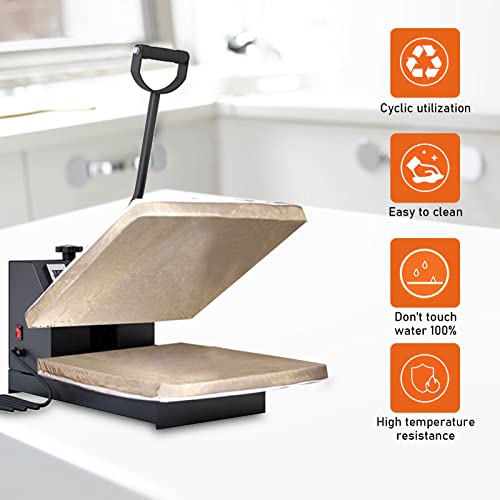 Heat Press Platen Wrap Cover, Wrap Cover for Heat Press Platen Heavy Duty Cover Protector for Protecting Sublimation Heat Pressing Machine Plate (15 TTSITG