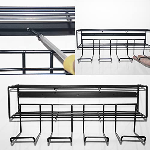 LULARINE 2 Pack Heavy Duty Wall Mounted Power Tool Organizer Floating Tool Shelf Storage Rack and Power Tool Holder LULARINE