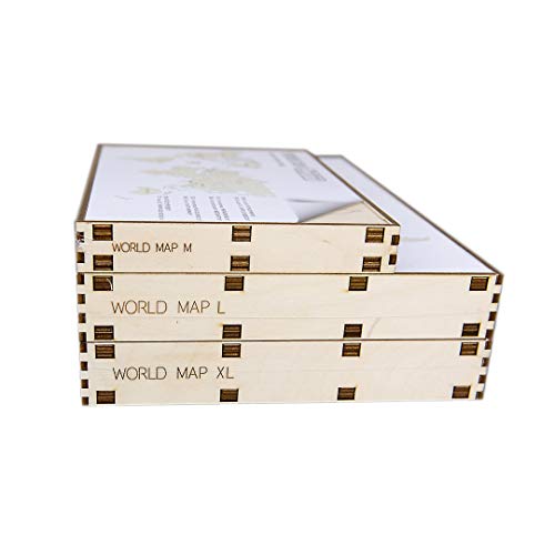 Wooden City World Map XL (120x80 ccentimeter) Wall Decoration (PUZZLE - Divers) WOODEN.CITY