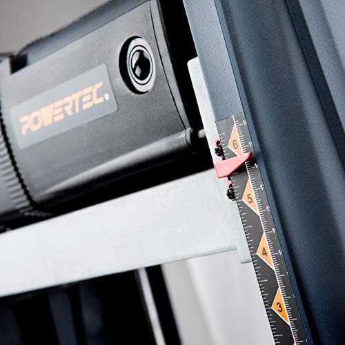 POWERTEC PL1252V 15 Amp 2-Blade Benchtop Thickness Planer For Woodworking | 12-1/2 in. Portable POWERTEC