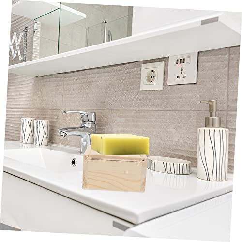 TEHAUX Jewelry Gift 2pcs Boxes Small Wooden Box Wooden Jewelry Box Wooden Gift Boxes Wood Decor Unfinished Shadow Box Gift Storage Box Creative TEHAUX