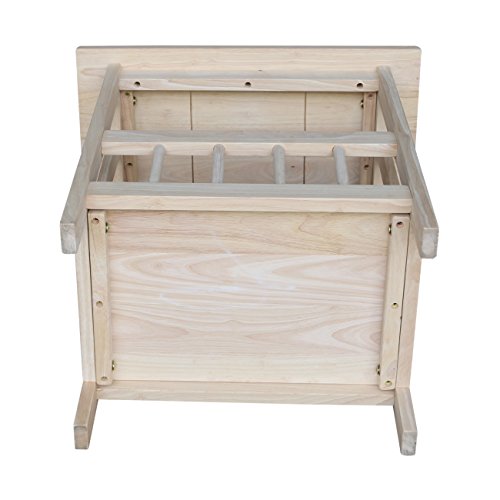 International Concepts Mission Magazine End Table, Unfinished IC International Concepts