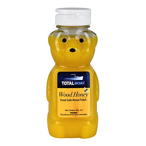TotalBoat Wood Honey Food Safe Wood Finish - Wood Oil for Cutting Boards & Butcher Blocks (8 oz) TotalBoat