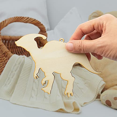 Summer-Ray 20 Wooden Dinosaur Laser Cutout DIY Craft Party Decoration Art Embellishment Room Decoration Summer-Ray.com