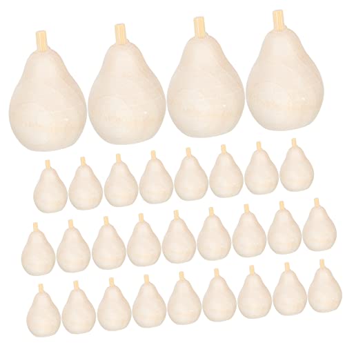 TEHAUX 30Pcs Wooden DIY Unfinished Wood Craft Mushroom Crafts for Kids Wooden Painting Crafts Figure peg Dolls Unfinished Wood Doll Wooden Mushrooms TEHAUX