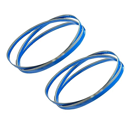 FOXBC 64-1/2" x 1/2" x 0.02" x 24 TPI Metal Bandsaw Blade Cutting for Harbor Freight, Wen 3970, Jet Band Saw - 2 Pack FOXBC