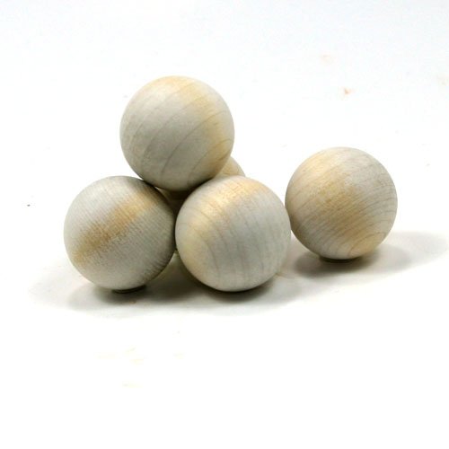 Mylittlewoodshop Pkg of 100 - Ball - 3/8 inch in diameter unfinished wood (WW-RB0375-100) Unique Wood Shapes