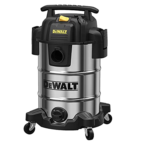DeWalt DXV08S Wet/Dry Vacuum 8 Gallon 4 Peak HP, Stainless Steel, Silver DEWALT