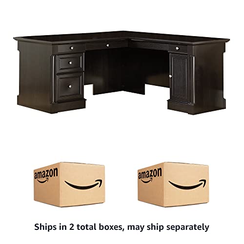 Sauder Palladia L-Desk, Wind Oak finish Sauder