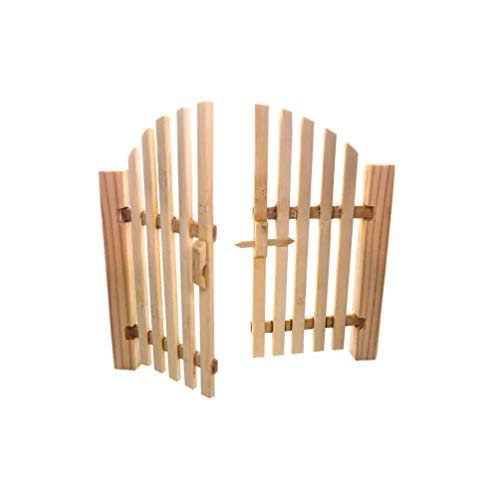 NUOBESTY Miniature Fence Wood Picket Fence Wood Gate Door Fairy Garden Ornament DIY Crafts Dollhouse Decor NUOBESTY