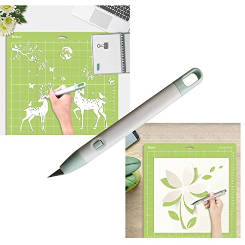 Corey-z Craft Vinyl Weeding Tools Set Precision Carving Hobby Knife Pen Coming With Additional Blades and Weeder Removal Tool for Cricut Basic corey-z