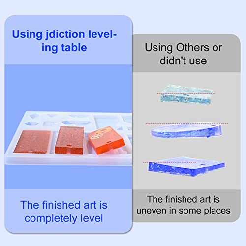 JDiction Resin Leveling Table for Epoxy Resin & Art Work,16''x 12'' Adjustable Self Leveling Epoxy Resin Accessories, Resin Supplies, Acrylic Pouring JDiction