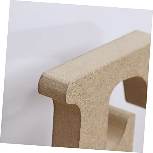 VOSAREA Unfinished Wall Rustic Digital Sign Wooden Block Word Signs Decked Wooden Words Sign Wooden Words Wall Decor Alphabet Chart Decore The Sign VOSAREA