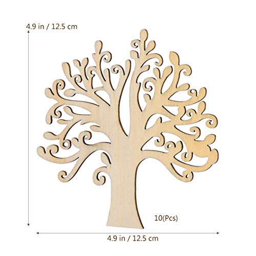 Vosarea Wooden Tree Embellishments en en en ing ations s ation en Wooden Tree Wood Cutout Unfinished VOSAREA