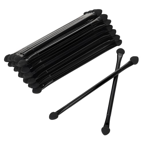 JOCEMY 30 PCS Professional Disposable Dual Side Sponge Eyeshadow Brush, Double Head Eye shadow Brushes Makeup Applicator Cosmetic Tools(Length: 12 JOCEMY