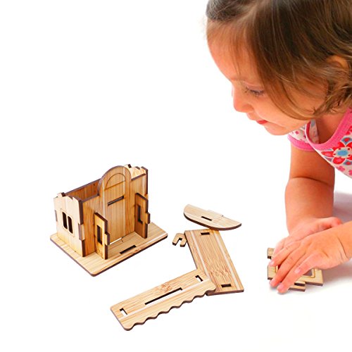 ZOSEN 3D Wooden Puzzle, Mini DIY Model House Kit Educational Toys Jigsaw Puzzles Gift for Children and Adult ZOSEN