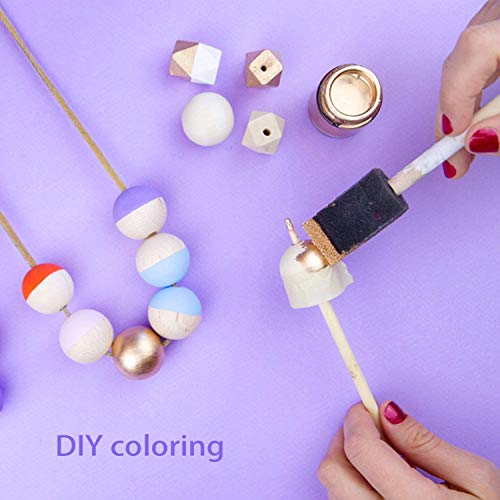 Wooden Beads, 200 Pcs 20mm Wood Beads Unfinished Natural Round Wooden Loose Beads Wood Spacer Beads for Crafts Jewelry Making Garland Making (20mm) Lainrrew