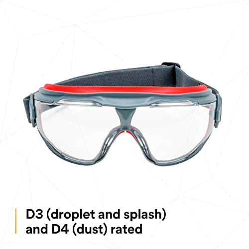 3M GoggleGear 500 Series GG501SGAF, Clear Scotchgard Anti-fog lens 3M