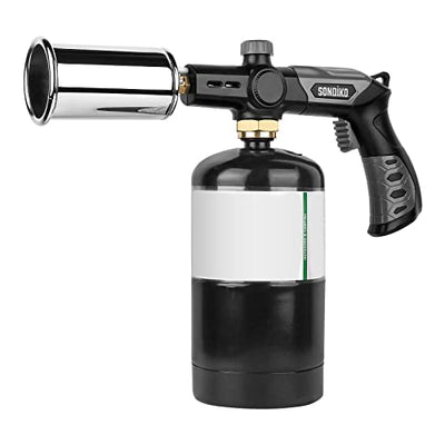 Sondiko Powerful Grill & Cooking Propane Torch L8010, Sous Vide, Campfire Starter, Adjustable Wood Torch Burner for Searing Steak, BBQ,