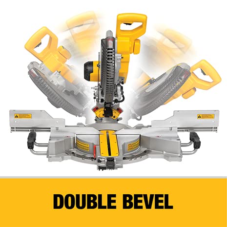 DEWALT Miter Saw, 12 Inch, 15 Amp, 3,800 RPM, Double Bevel Capacity, With Sliding Compound, Corded (DWS780) DEWALT