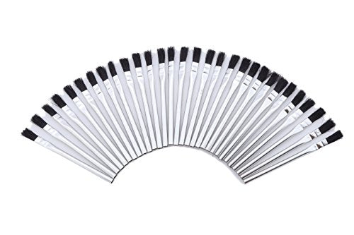 Acid/Flux Brush, Tin Ferrule, Soft Plastic Hair, 4.5 Inch Length, 5/16 Inch Width (Pack of 30 Pieces) BHD