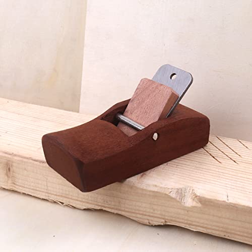 Atoplee Wood Hand Planes, Mini and Portable Woodworking Edge Trimming Plane for Edge Rounding Corner Rounding, with 1 Planer Blade and 1 Wood Fixer ATOPLEE