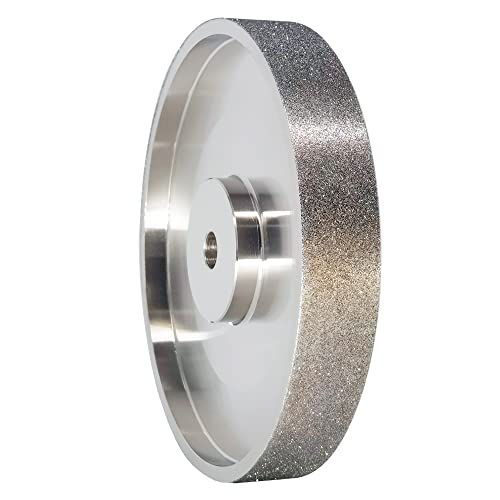 AHRYLXY 6" CBN Grinding Wheel, 1" Wide x 1/2" Arbor, Grit 80, for Sharpening High Speed Steel Tools, Diamond Grinding Wheel Ahrylxy